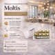 Кубики для віскі та інших напоїв Moltis 8 шт металеві Золото + щипці Whiskey Stones Gold