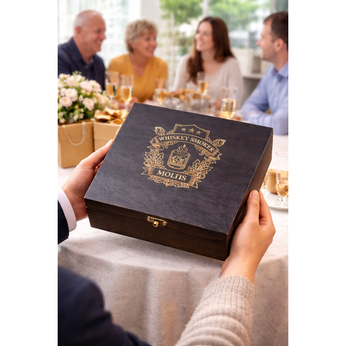 Набір 2 склянки  сріблими кубиками + секція