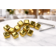 Кубики для віскі та інших напоїв Moltis 6 шт Золото + щипці Whiskey Stones Gold GK6