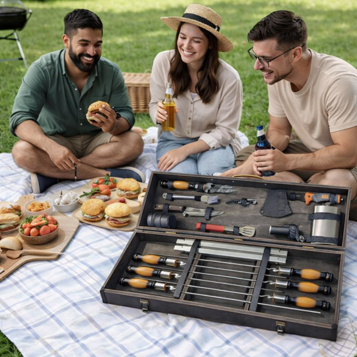 Набір для мангалу та барбекю  — подарунковий комплект для гриля і пікніка