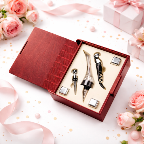 Ексклюзивний винний набір  у дерев’яній книзі