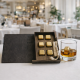 Кубики для віскі Moltis Relax Whiskey Stones Original Wood 6 шт з металу у золотому кольорі MBG - 10508