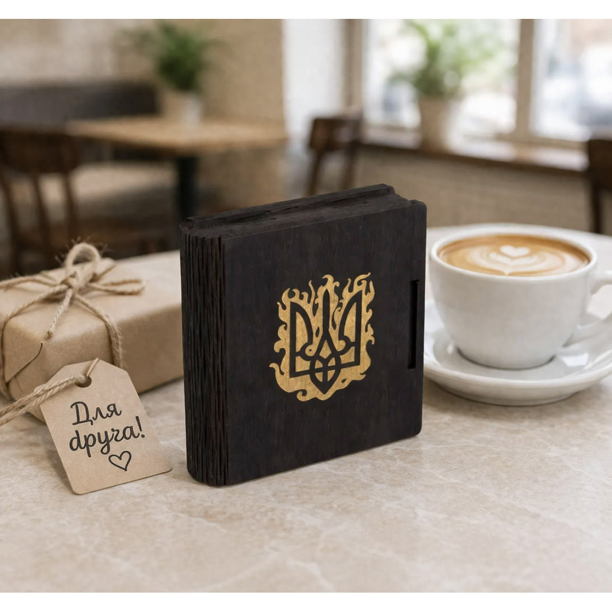 Кубики для віскі Moltis Relax Whiskey Stones Original Wood 6 шт з металу у золотому кольорі MBG - 10508