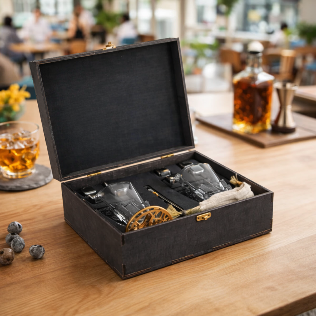 Подарункові набори Moltis Relax Whisky Stones для чоловіків, 8 шт каменів 