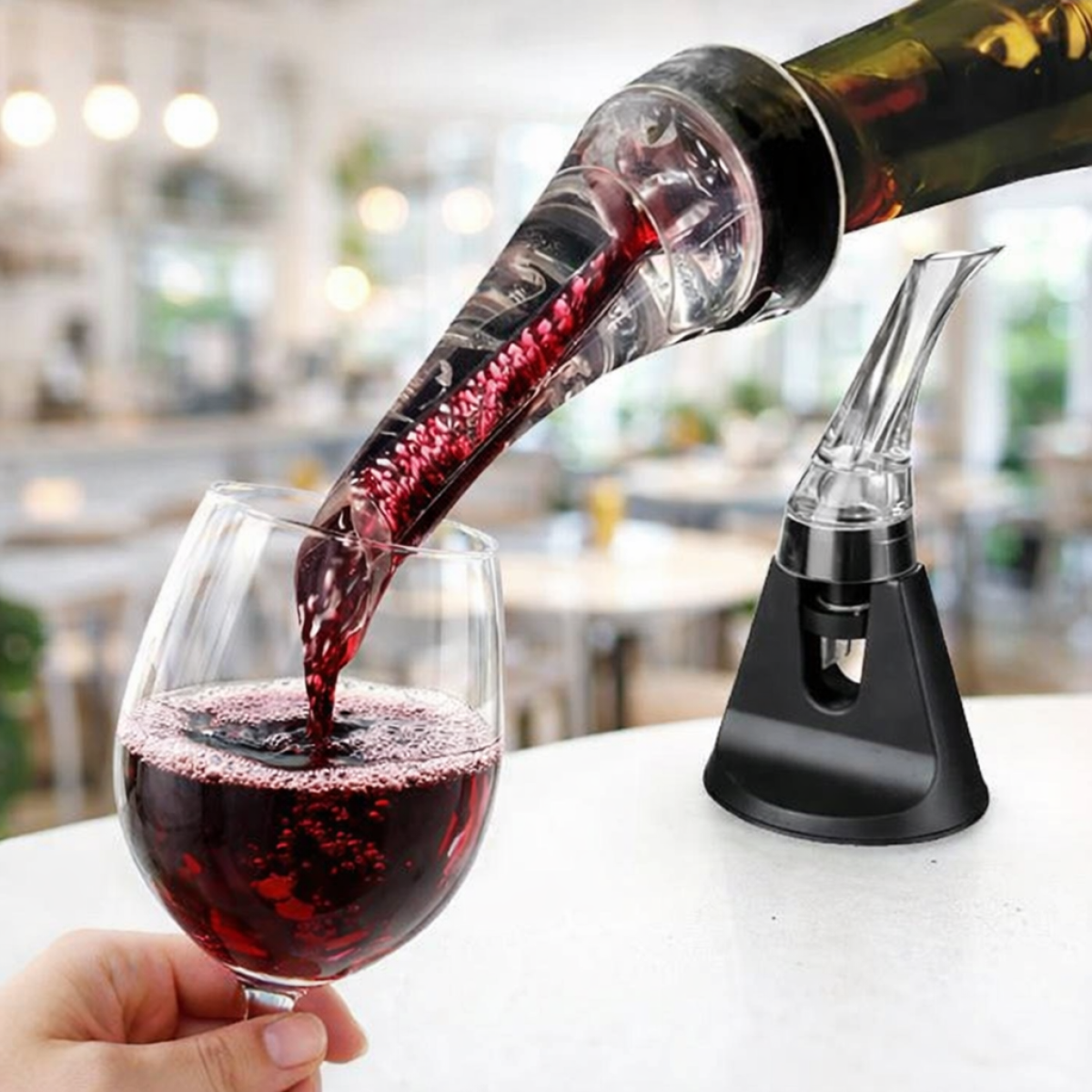 Винний набір Moltis з 3 предметів: штопор, аератор і корок для пляшок. Розкішний подарунковий футляр.