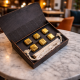 Кубики для віскі Moltis Relax Whiskey Stones Original Wood 6 шт з металу у золотом цвете (без гравировки) MBG - 10512