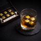 Кубики для віскі Moltis Relax Whiskey Stones Original Wood 6 шт з металу у золотом цвете (без гравировки) MBG - 10512