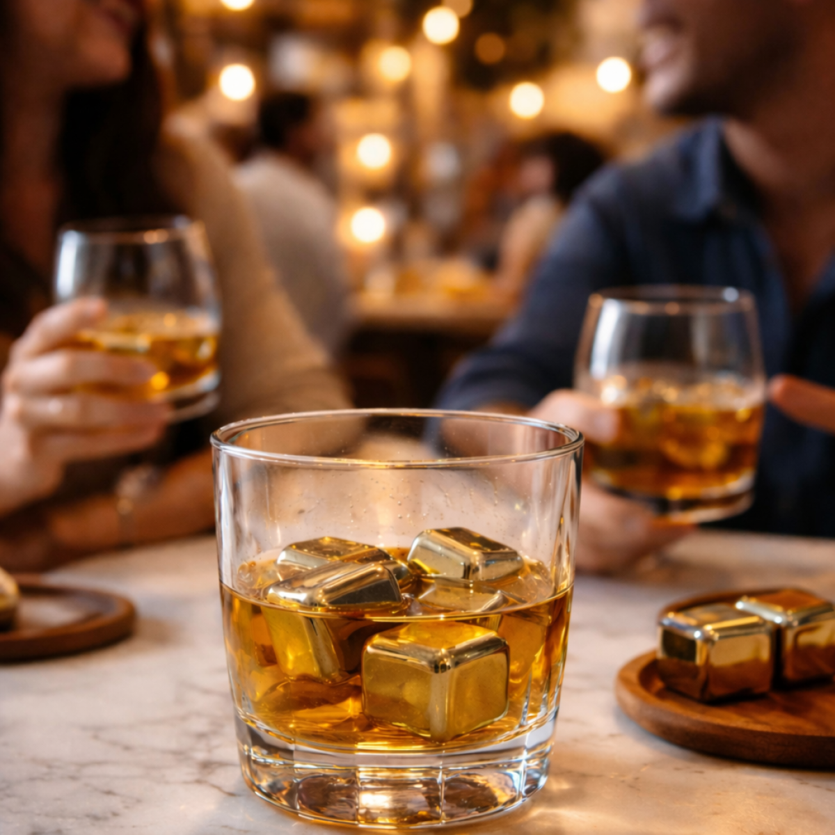 Подарункові набори Relax Whisky Stones для чоловіків, Quadro 8 шт каменів 