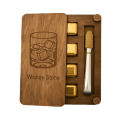 Кубики для віскі в дерев’яній коробці