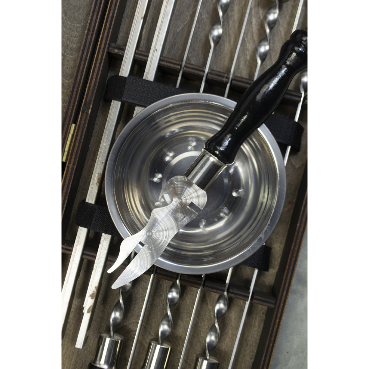 Шашличний набір для гриля та барбекю MT-10537 Темний