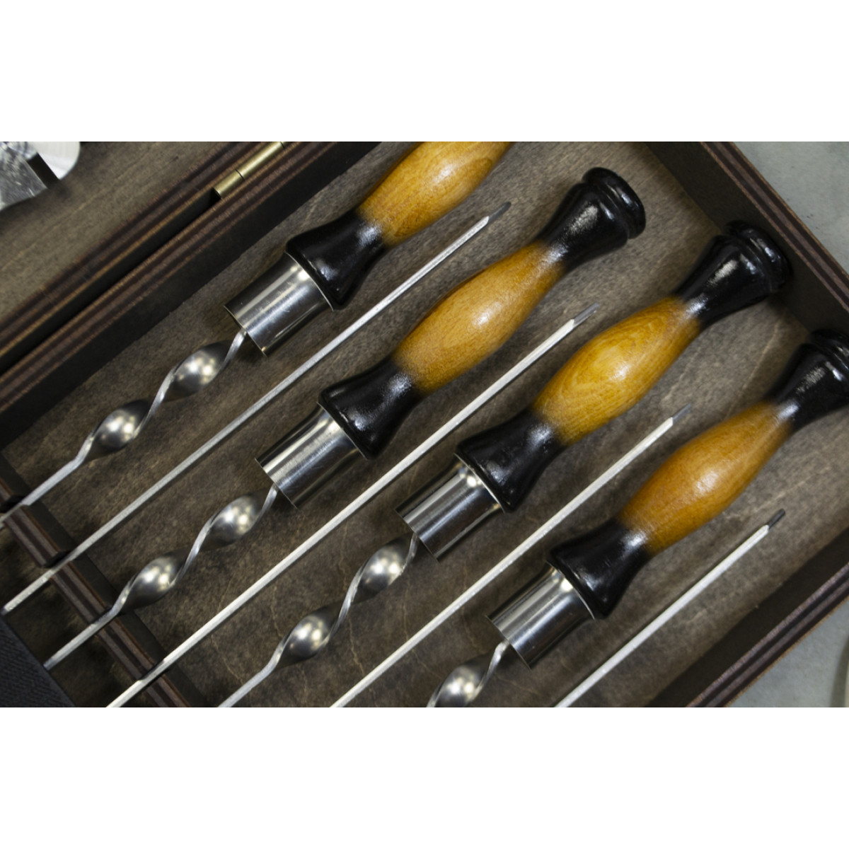 Шашличний набір для гриля та барбекю MT-10535 Темний