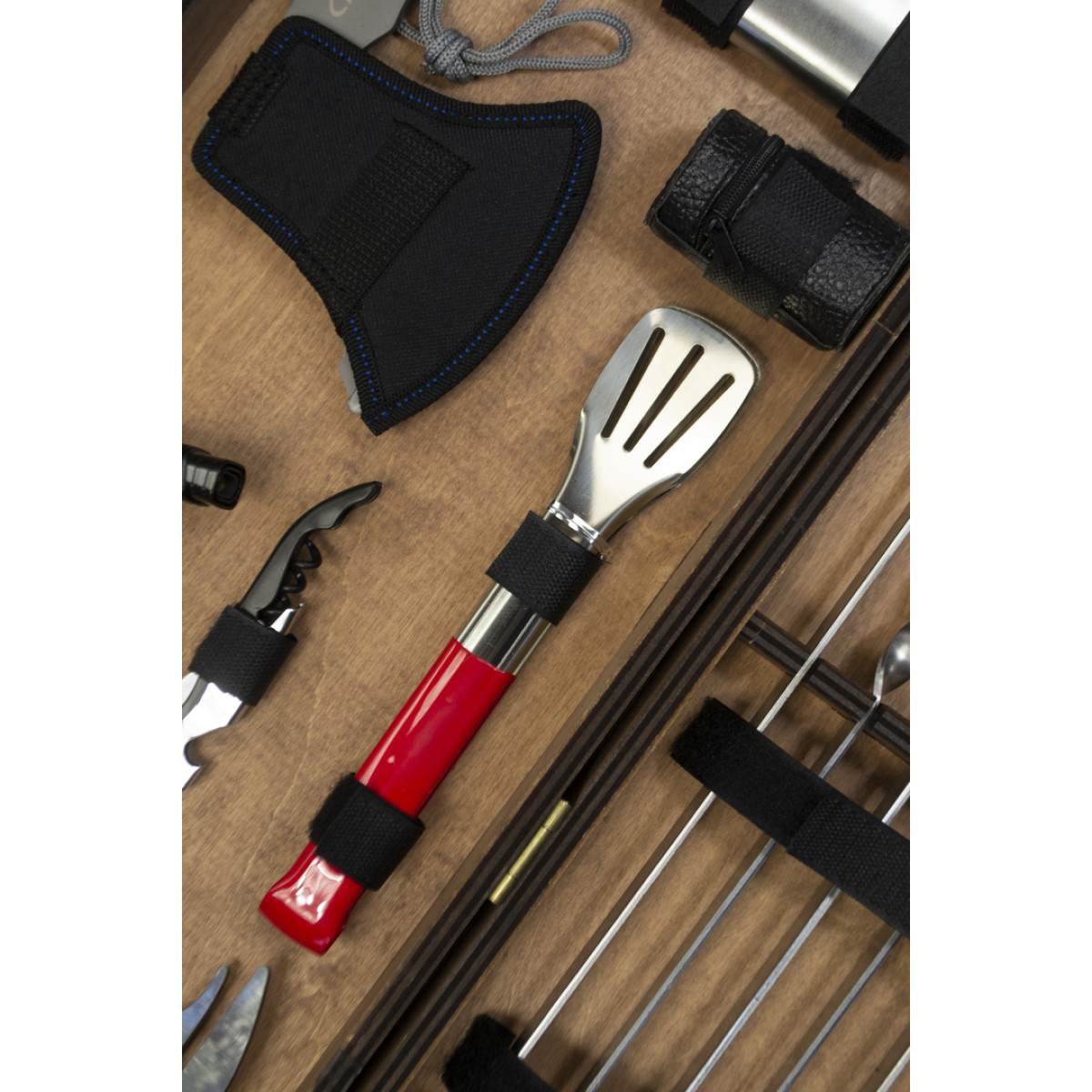 Подарунковий набір для гриля та шашлику Moltis MT-10239 світлий - Для чоловіків, друзів, шефів