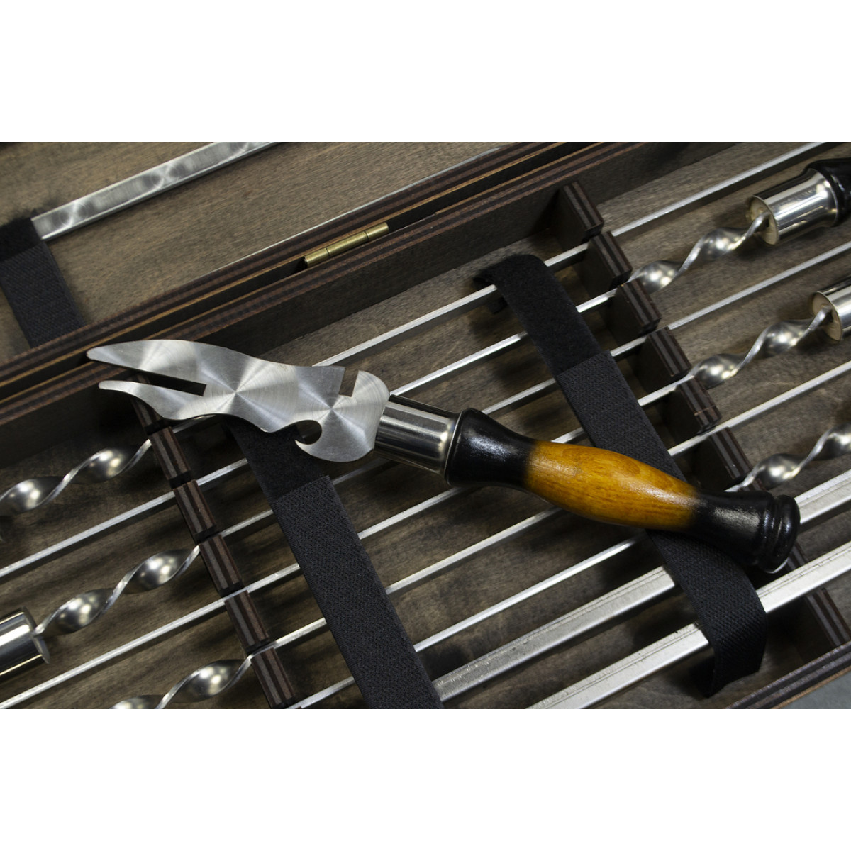 Шашличний набір для гриля та барбекю MT-10539 Темний