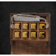 Кубики для віскі Moltis Relax Whiskey Stones Original Wood 8 шт з металу у золотому кольорі MBG - 10511