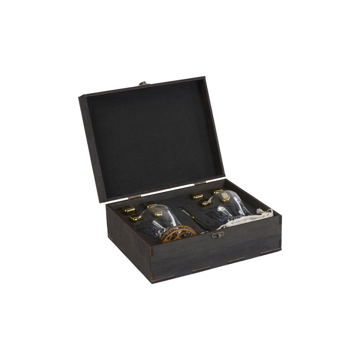 Подарункові набори Moltis Relax Whisky Stones для чоловіків, Quadro 8 шт каменів (MR-1007)