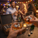 Подарункові набори Moltis Relax Whisky Stones для чоловіків, Quadro 8 шт каменів 