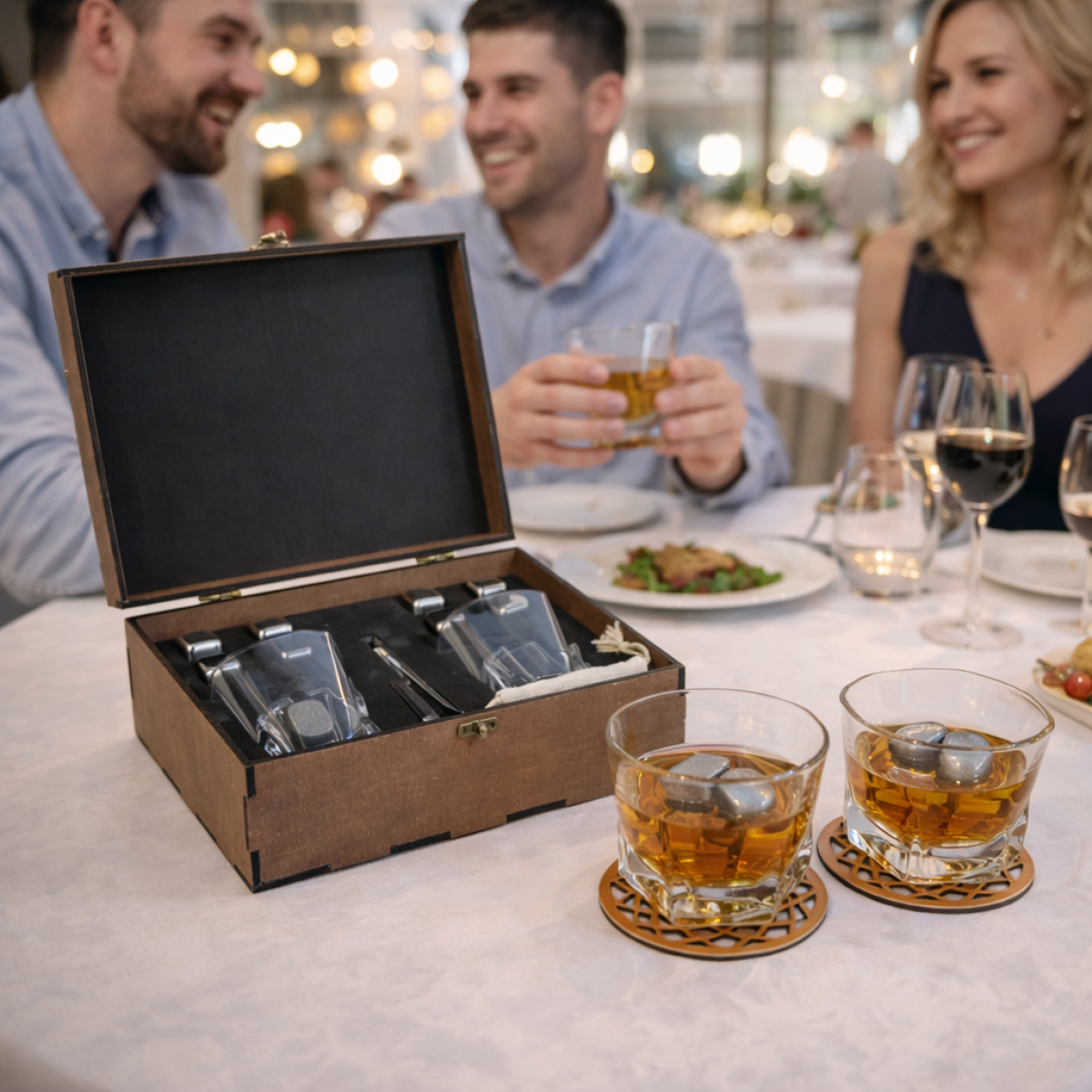 Подарункові набори Moltis Relax Whisky Stones, Saxum 8 шт каменів 