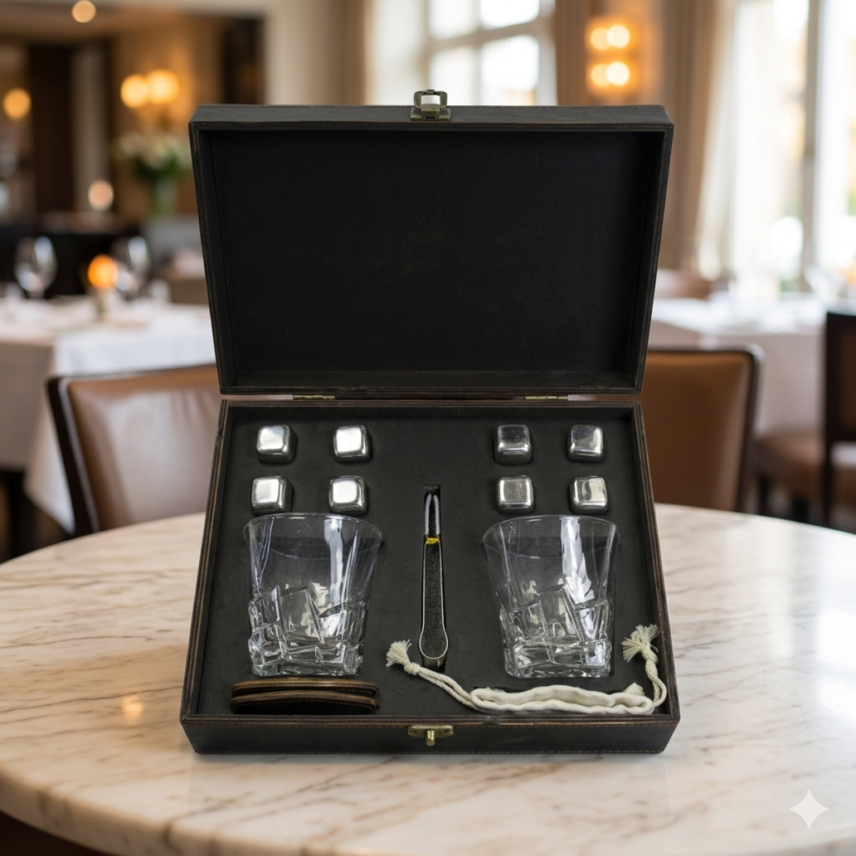 Подарункові набори Moltis Relax Whisky Stones, Saxum 8 шт каменів 