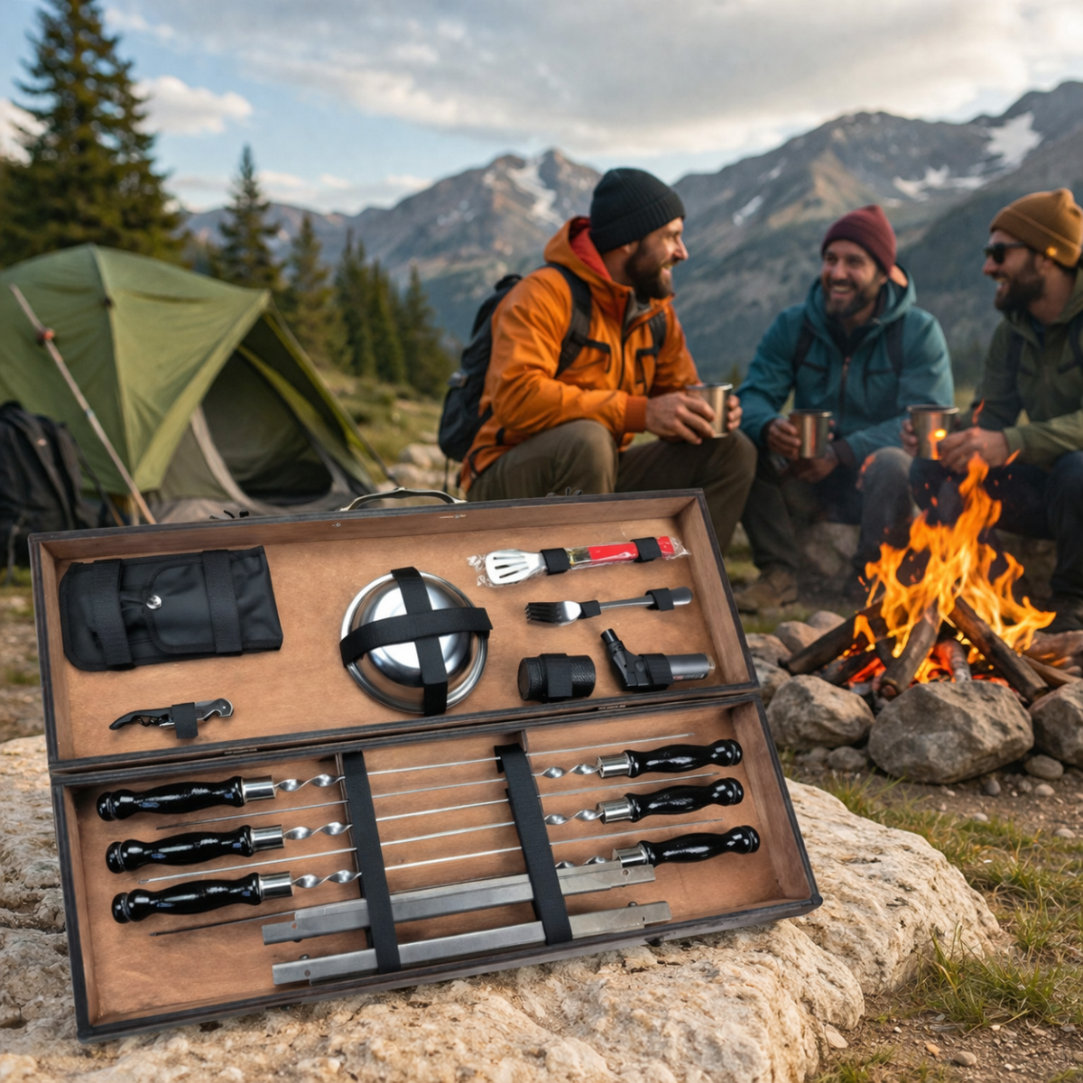 Професійний набір для  мангалу — інструменти для гриля та мангалу