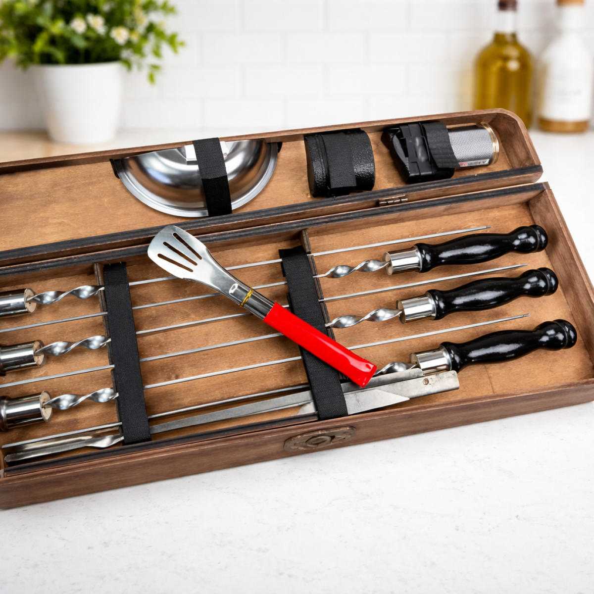 Професійний набір для  мангалу — інструменти для гриля та мангалу