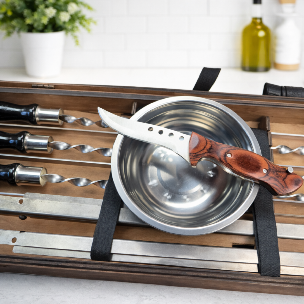 Професійний набір для  мангалу — інструменти для гриля та мангалу